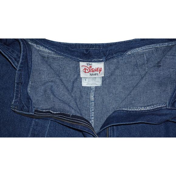 Vintage 90s Disney Store Mickey & Minnie Embroidered Denim Skort – Women’s Small - Picture 5 of 10